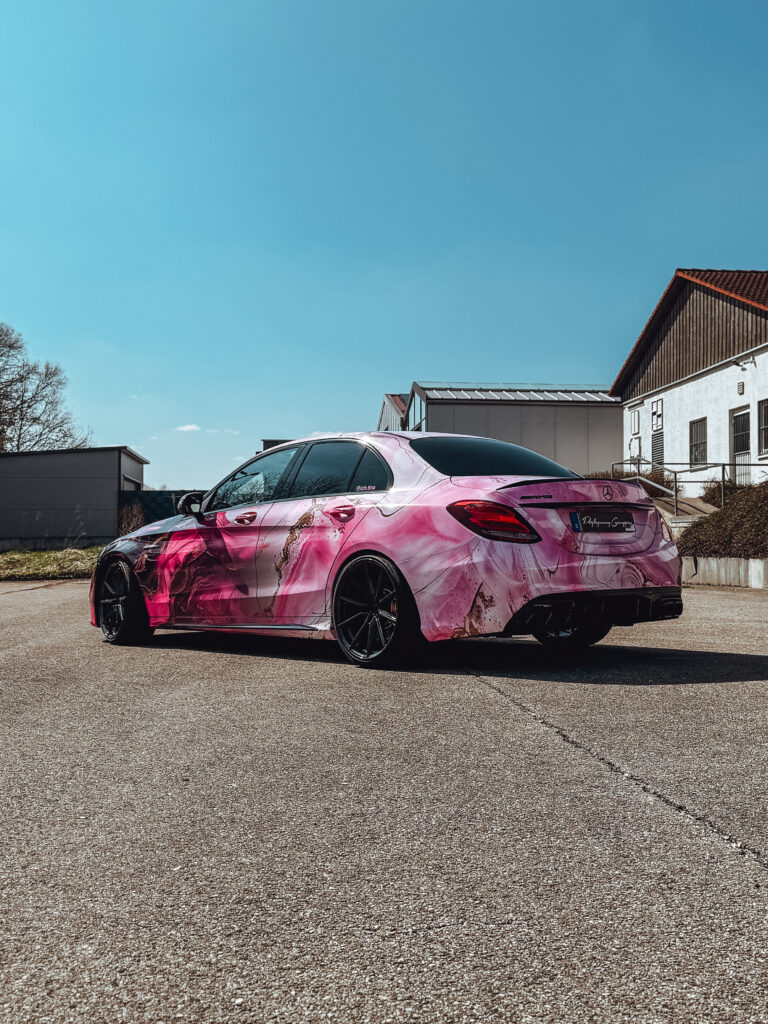 Mercedes C63 Digitaldruck Vollfolierung für ich.tina aus Passau